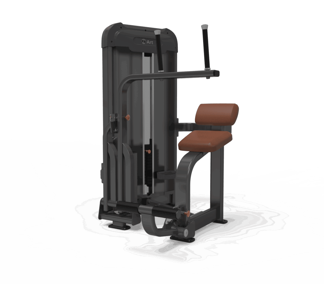Sitting abdominal muscle trainer
