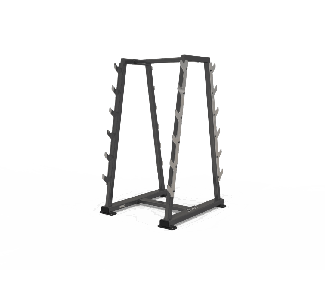Small barbell bar rack